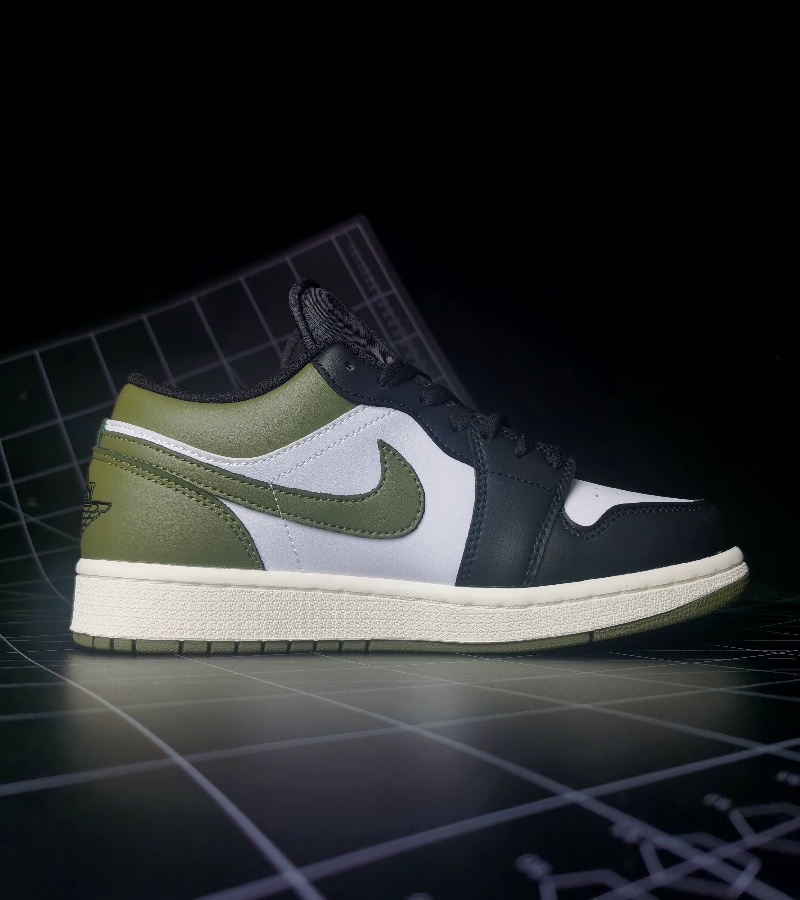 Men's Running Weapon Air Jordan 1 Green/Black Shoes 0725 Men's Running Weapon Air Jordan 1 Green/Black Shoes 0725